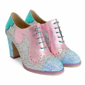 John Fluevog x Rachel Burke Bahiana Lace Up Heels size 8.5 *NEW*